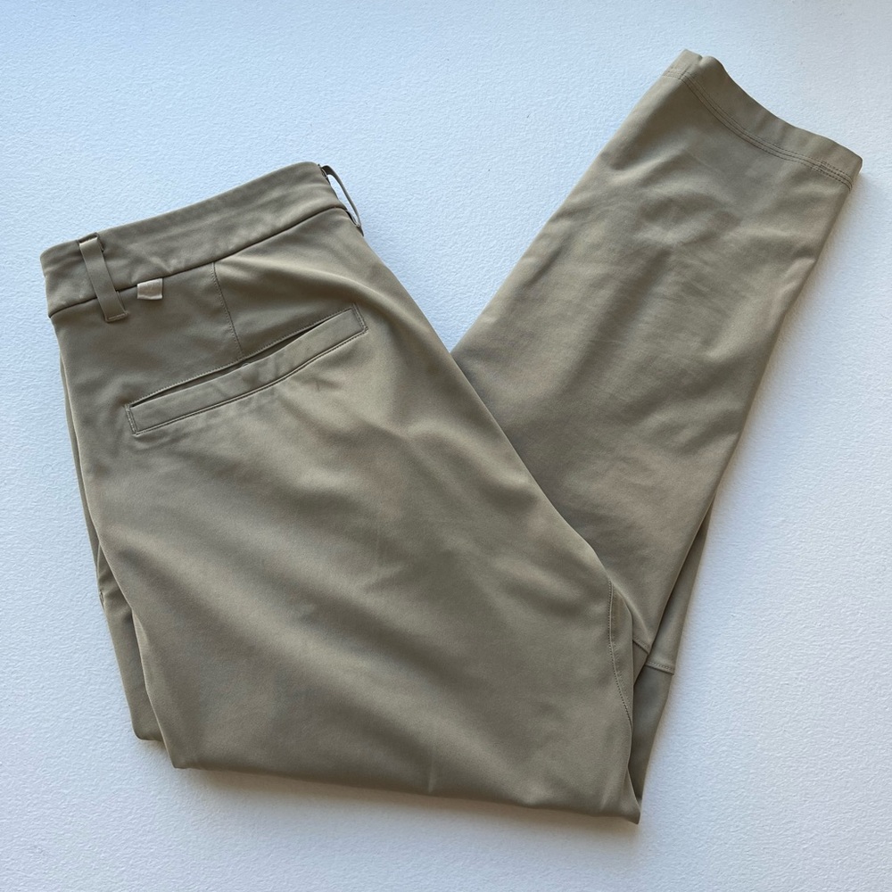 Lululemon Commission Pants Slim- Khaki Tan, Sz. 28